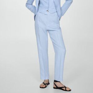 NWOT MANGO Linen Suit Trousers